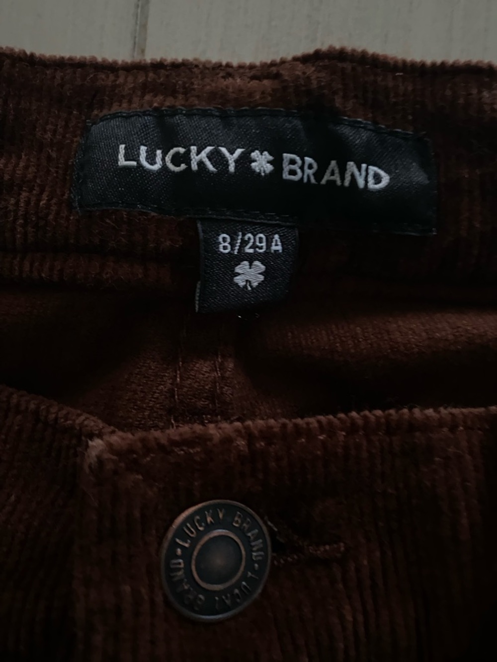 Lucky Brand Corduroy Pants in Deep Brown - Picture 2 of 4